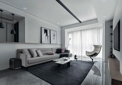 In a living room
