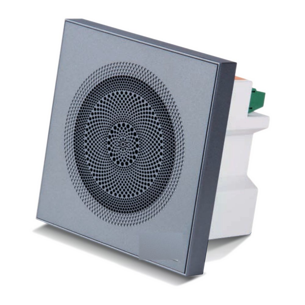 CM20 square background music speaker in grey