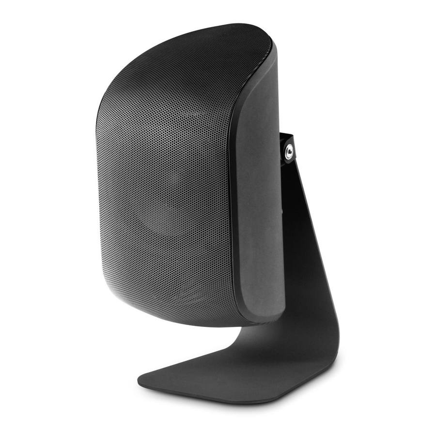 V-120 BT speaker in black on its desk stand