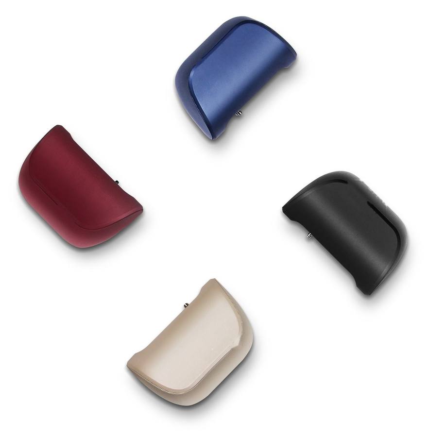 V-120 cabinets in navy, burgundy, black and sand